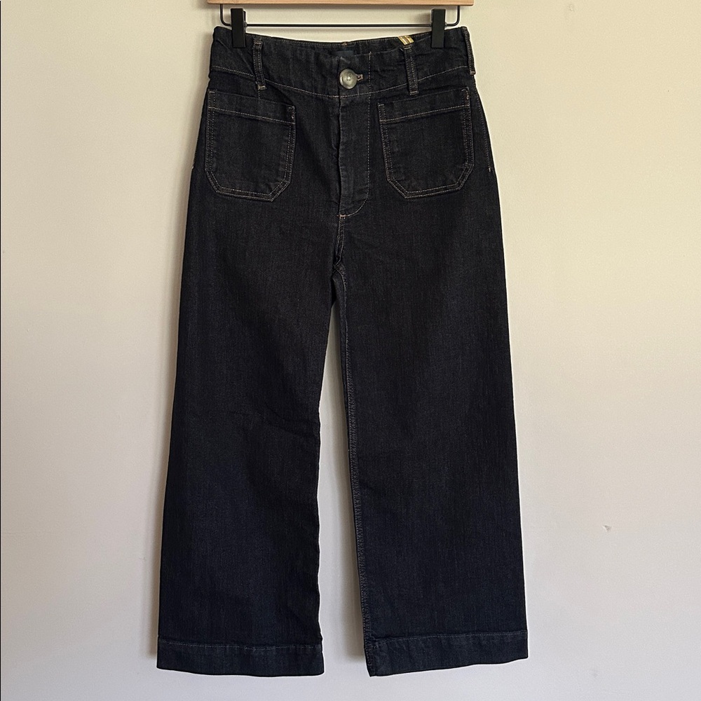 Anthropologie Maeve Colette Crop High Rise Wide Leg Jeans - Picture 6 of 12